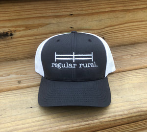 rural FlexFit Trucker Cap - Grey & White