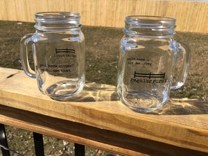 rural Mason Jar Mugs (Set of 2)