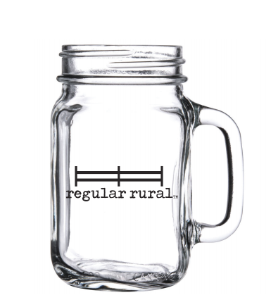rural Mason Jar Mugs (Set of 2)